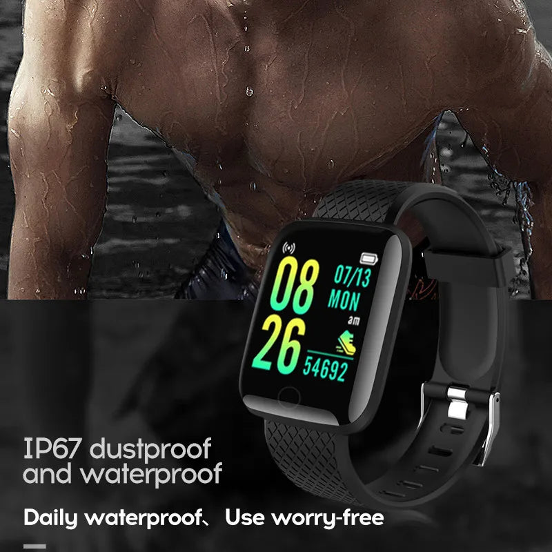 116 Plus Smart Watch For Men Women Bluetooth Sports Watch Heart Rate Monitor Blood Pressure Smart Bracelet for Ios Android Y68